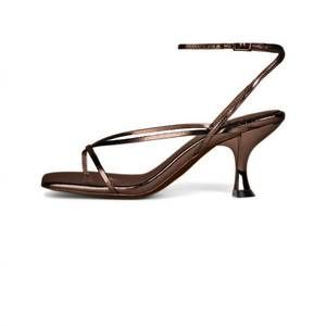 NEW JEFFREY CAMPBELL women's fluxx strappy sandal in bronze metallic